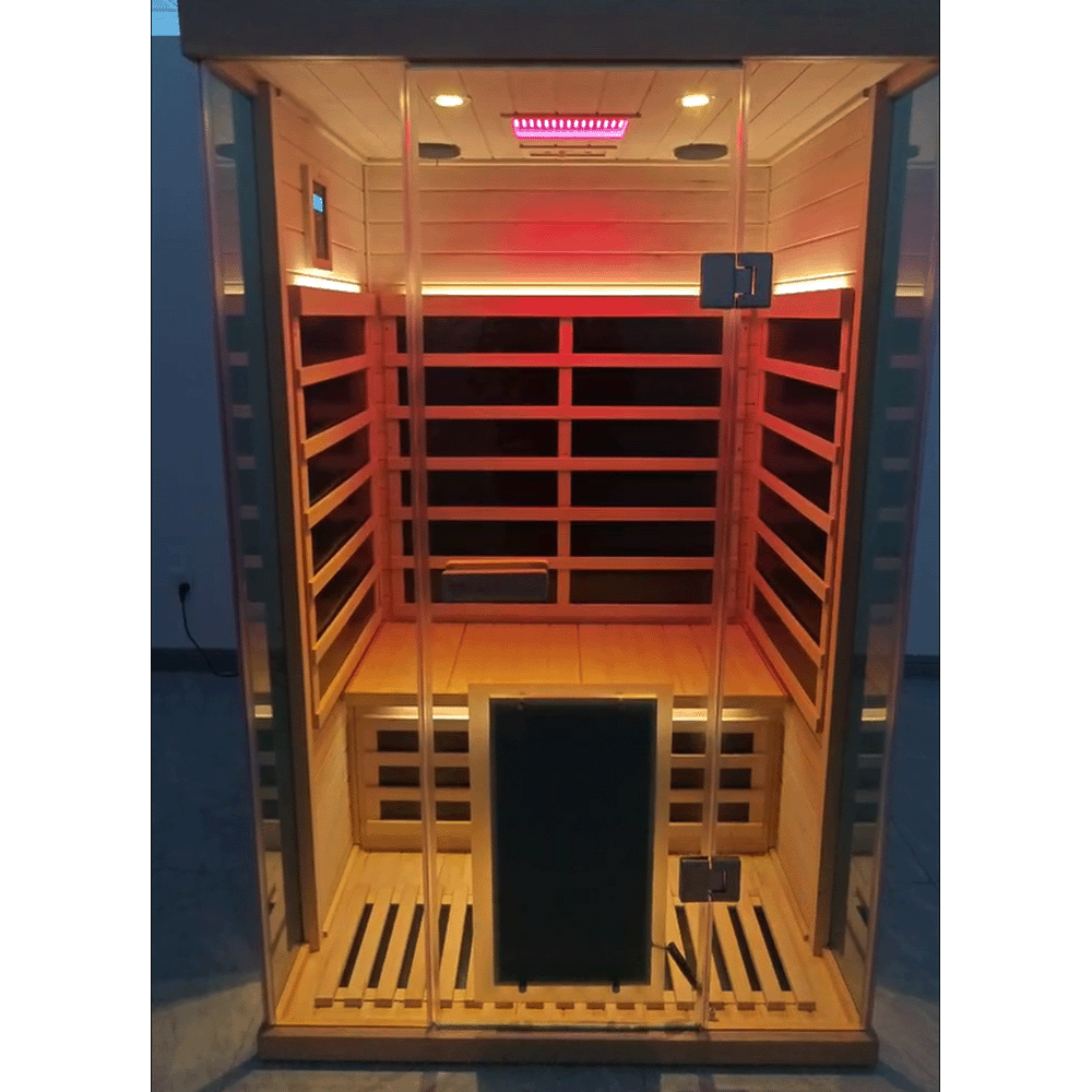 WizziSauna SH02 2-Person Full Spectrum Infrared Sauna (Hemlock)