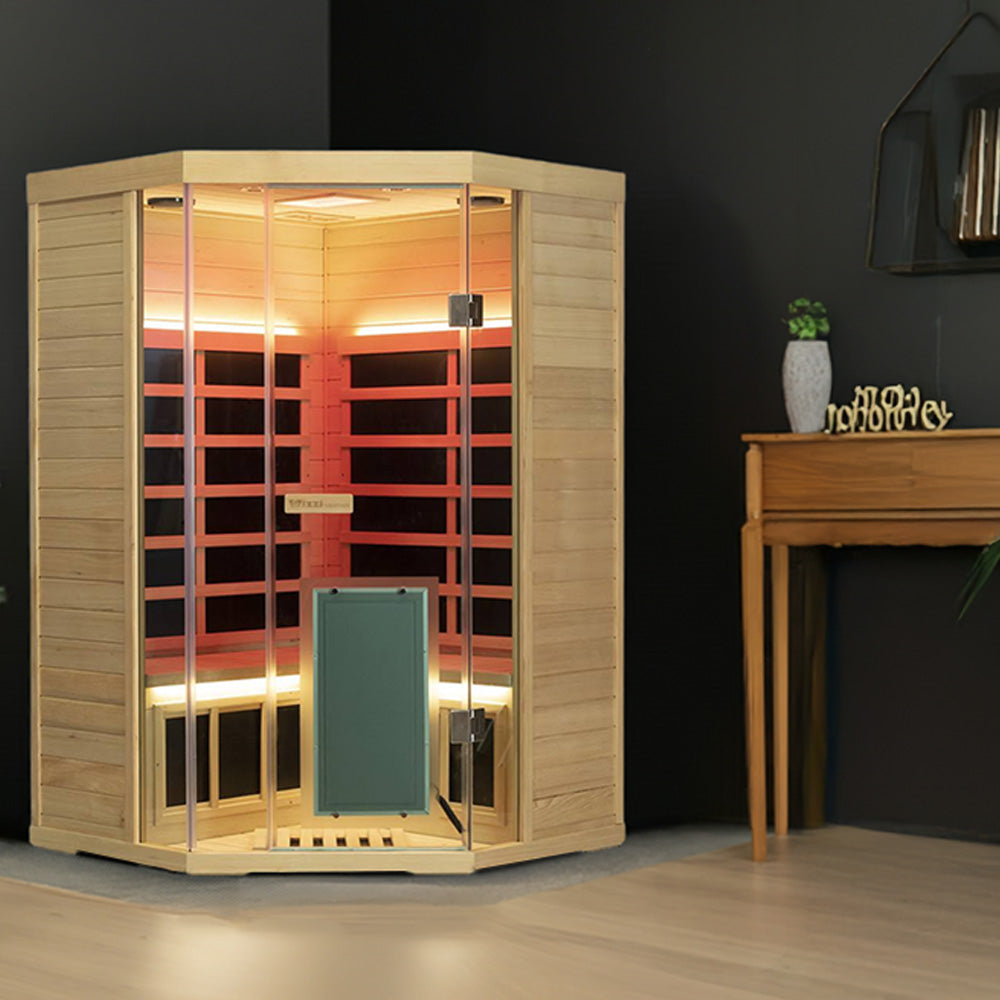 WizziSauna SH07 2-3 Person Full Spectrum Infrared Sauna (Hemlock)