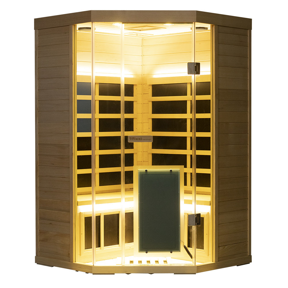 WizziSauna SH07 2-3 Person Full Spectrum Infrared Sauna (Hemlock)