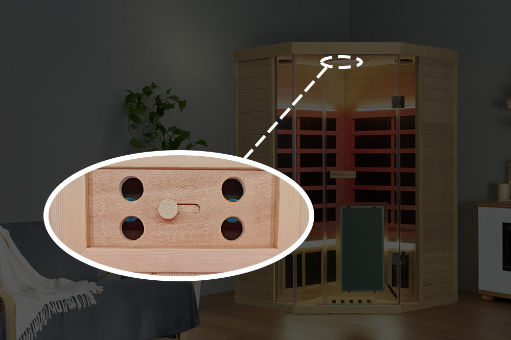 WizziSauna SH07 2-3 Person Full Spectrum Infrared Sauna (Hemlock)
