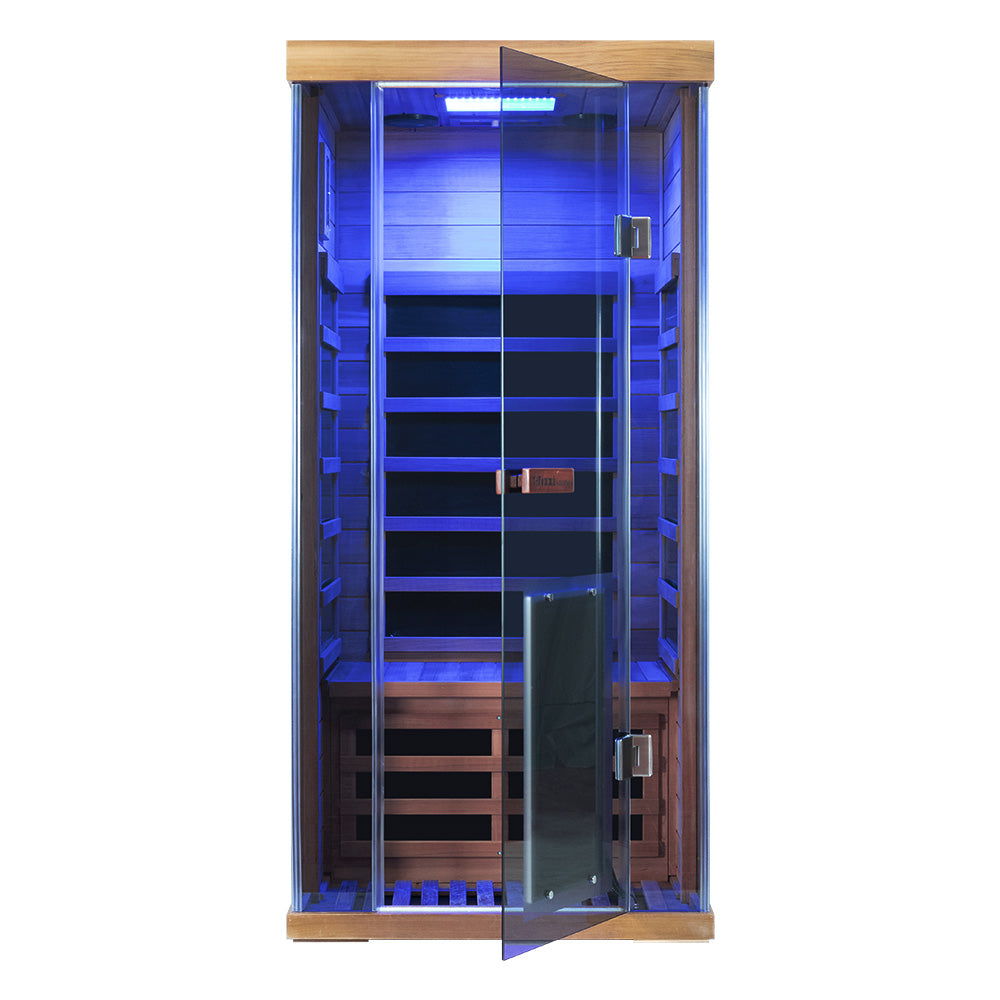 WizziSauna SR01 1-Person Full Spectrum Infrared Sauna (Red Cedar)