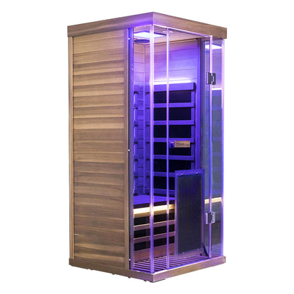 WizziSauna SR01 1-Person Full Spectrum Infrared Sauna (Red Cedar)