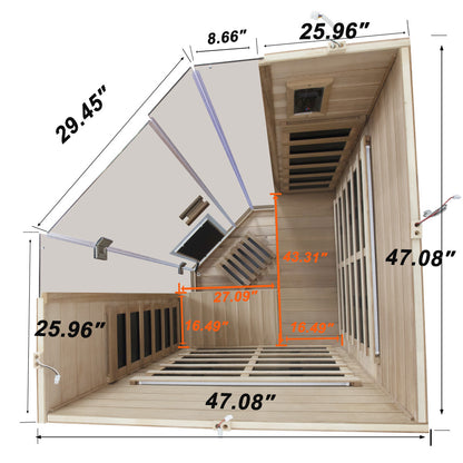 WizziSaunas SR07 2-3 Person Full Spectrum Infared Sauna