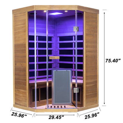 WizziSaunas SR07 2-3 Person Full Spectrum Infared Sauna