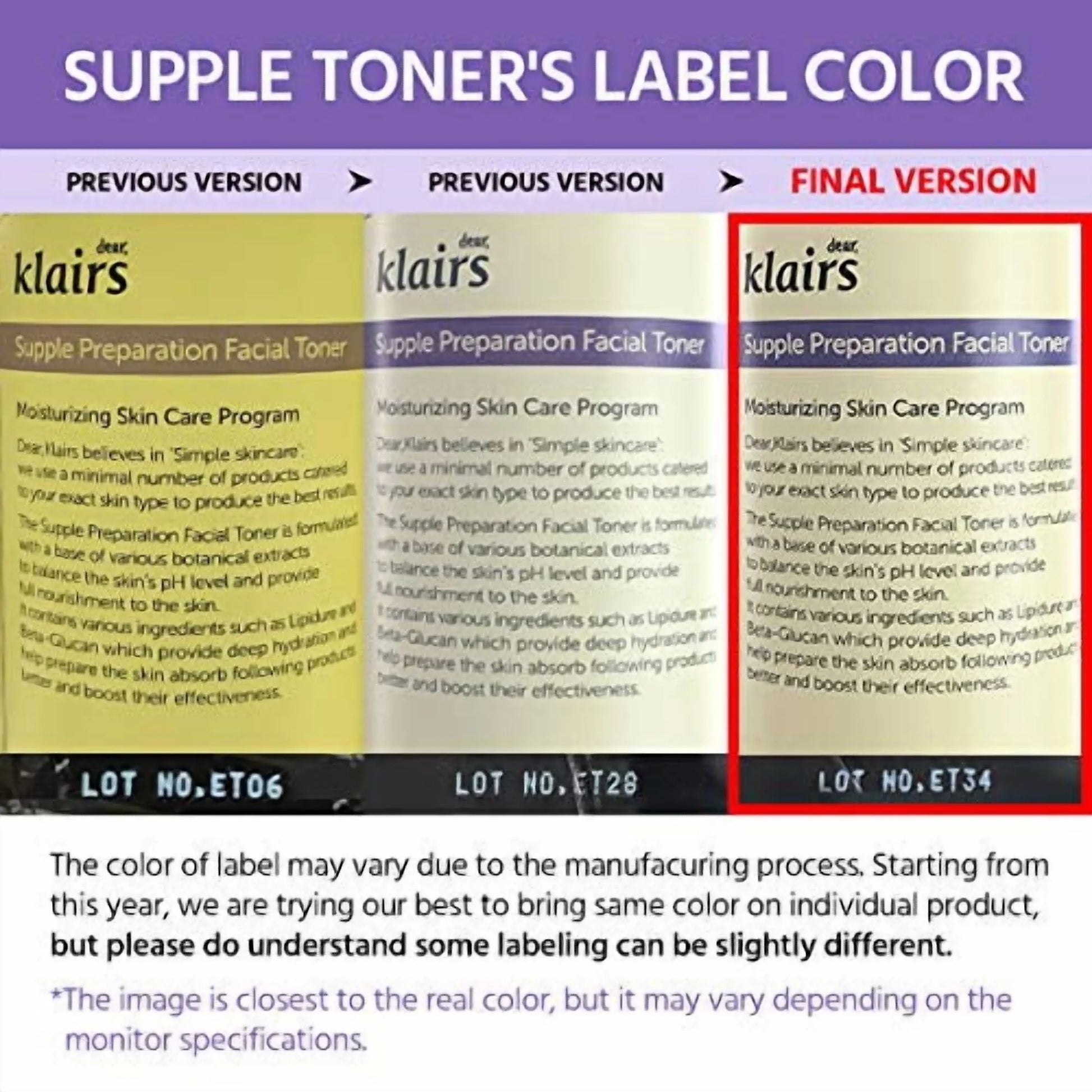 [Dear Klairs] Supple Preparation Facial Toner 6.08 Oz