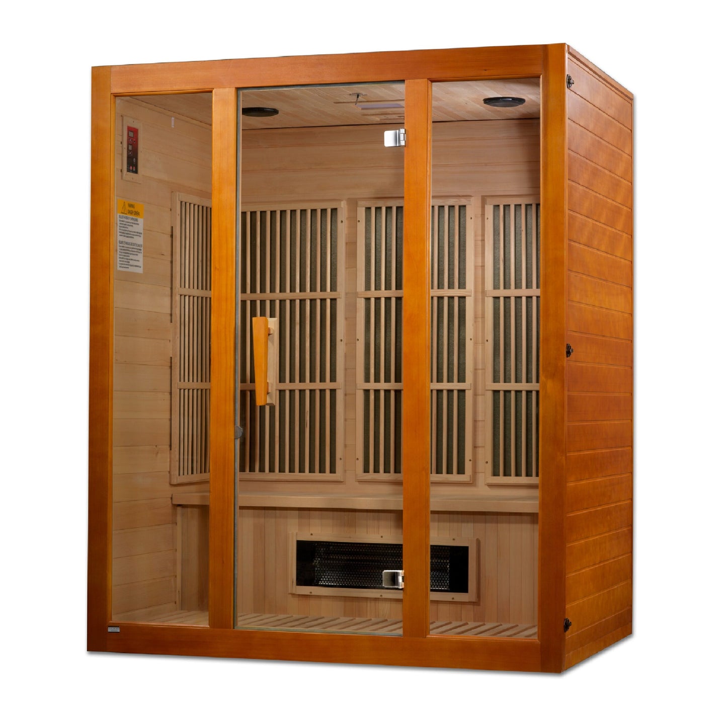 Golden Designs Alpine Dual Tech 3-Person Low EMF FAR Infrared Sauna Canadian Hemlock