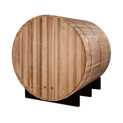 Golden Designs Arosa 4-Person Barrel Traditional Sauna – Pacific Cedar