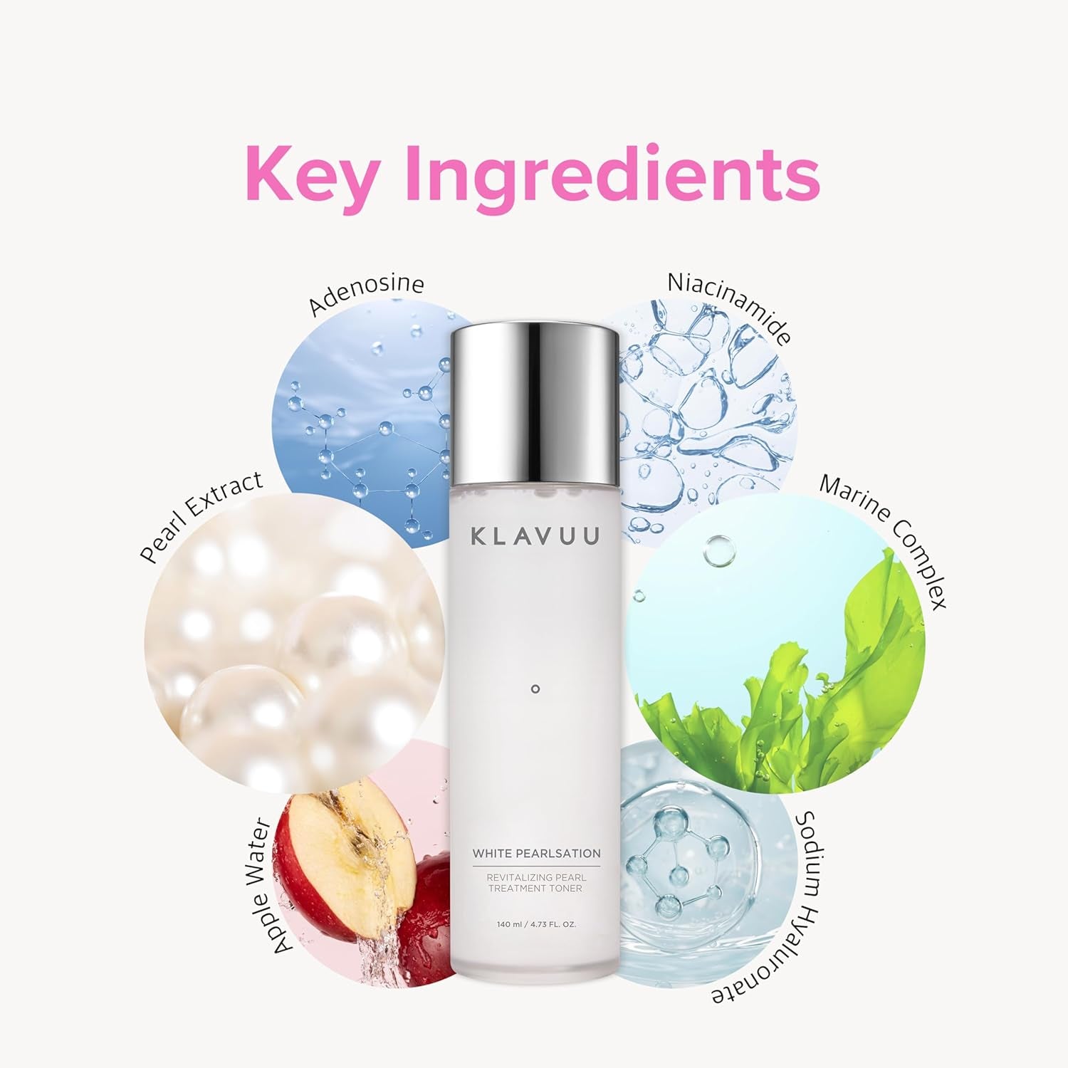 Hydrating Milky Toner with Pearl & Niacinamide – Facial Toner for Skin Glow, Wrinkle Care & Moisture Balance, Korean Skincare (4.76Oz)