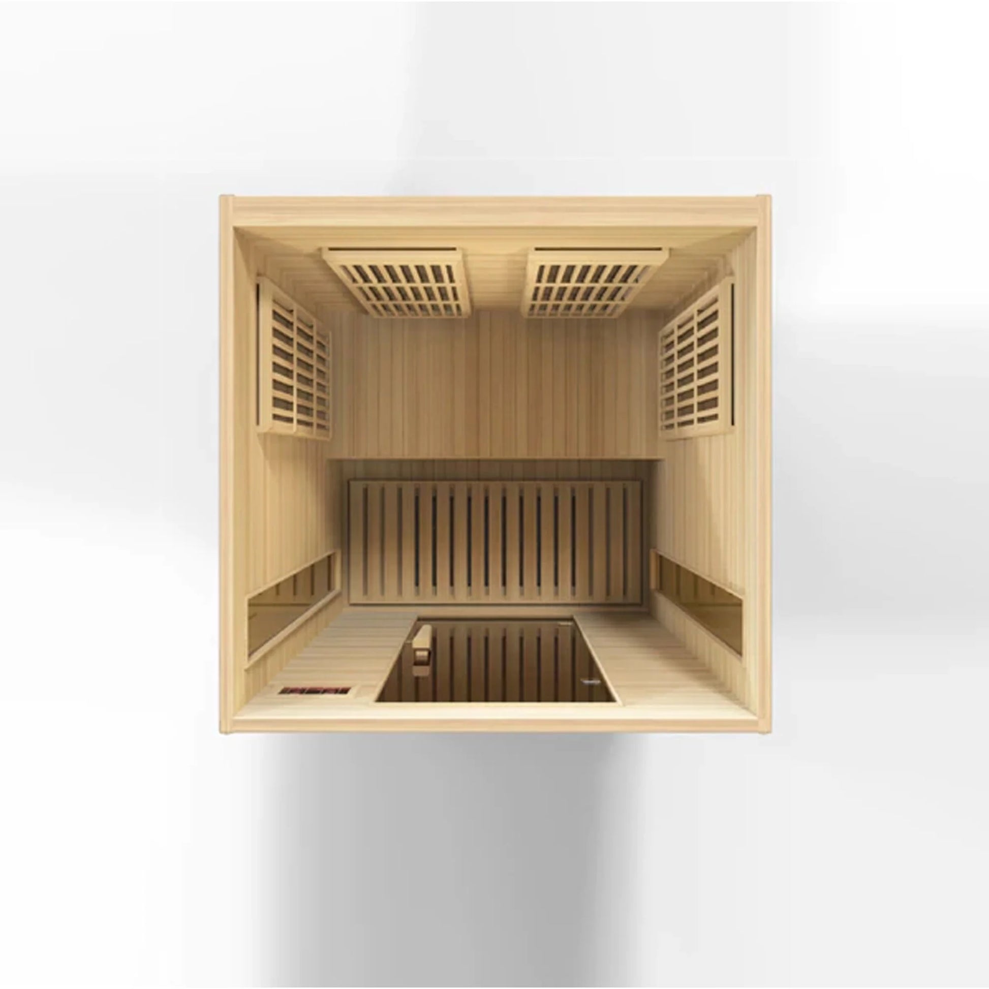 Toulouse 2 Person Infrared Sauna W/Speakers, Canadian Hemlock