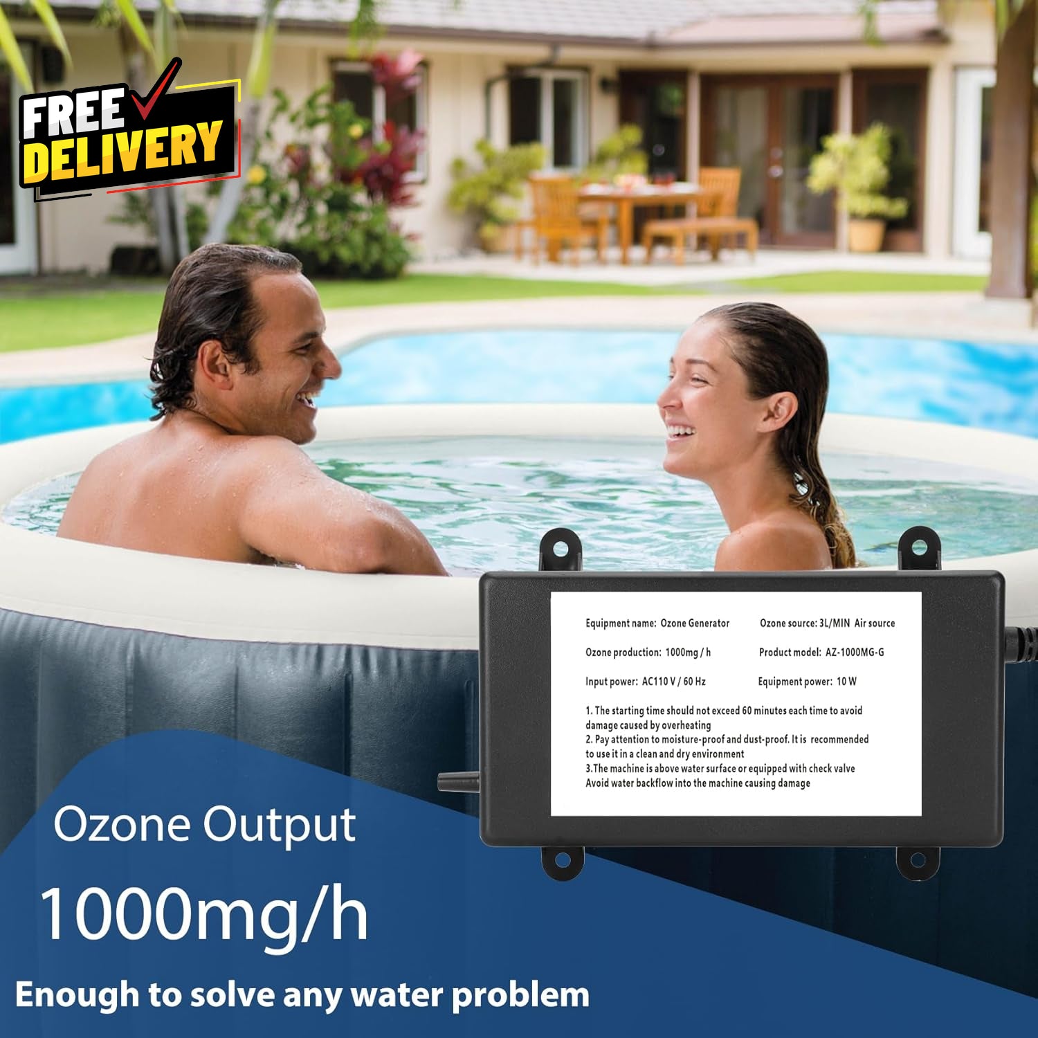 Ozone Generator for Cold Plunge 1000Mg/H Ozone Generator for Water Keep Cold....