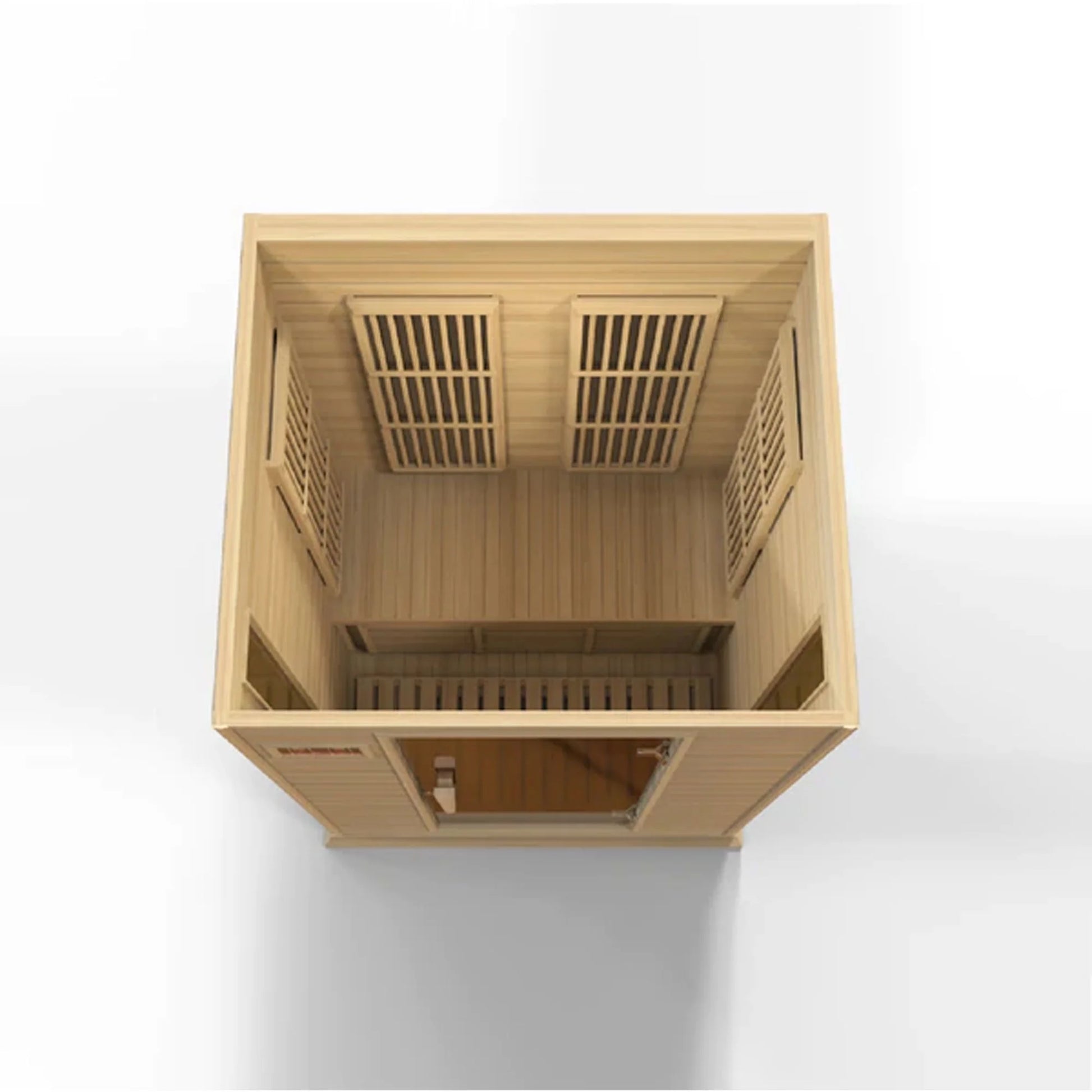 Toulouse 2 Person Infrared Sauna W/Speakers, Canadian Hemlock