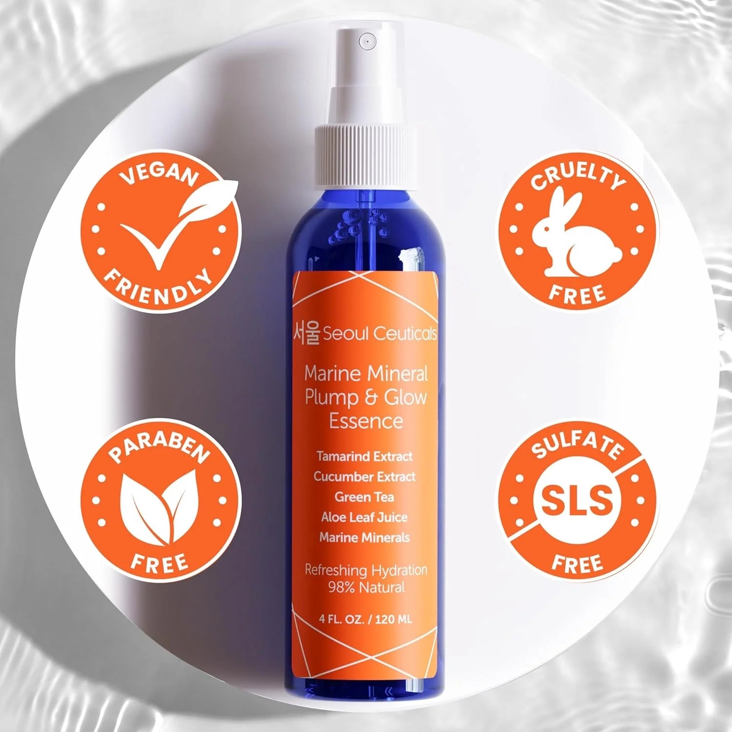 Korean Skin Care Essence Toner - K Beauty Skincare Spray Mist for Face Contains Cucumber Extract and Marine Minerals + Organic Aloe - Get That Healthy Youthful Glow