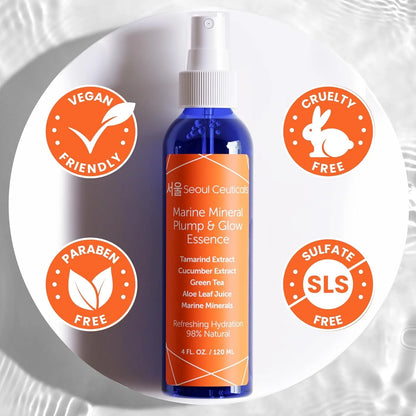 Korean Skin Care Essence Toner - K Beauty Skincare Spray Mist for Face Contains Cucumber Extract and Marine Minerals + Organic Aloe - Get That Healthy Youthful Glow
