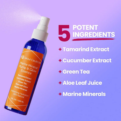 Korean Skin Care Essence Toner - K Beauty Skincare Spray Mist for Face Contains Cucumber Extract and Marine Minerals + Organic Aloe - Get That Healthy Youthful Glow