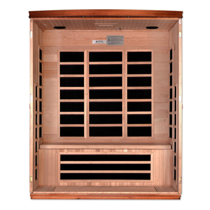 Golden Designs Lugano Edition Low EMF 3-Person Sauna