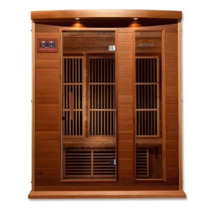 Golden Designs Maxxus Red Cedar Low EMF Far IR 3-Person Saunas