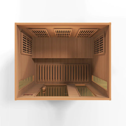Golden Designs Maxxus Red Cedar Low EMF Far IR 3-Person Saunas