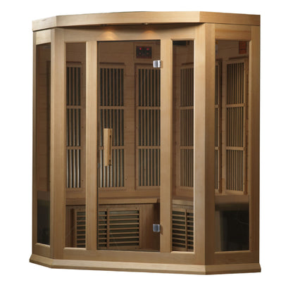 Golden Designs Maxxus Low EMF FAR Infrared Sauna Canadian Hemlock