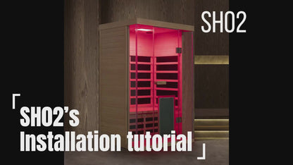 WizziSauna SH02 2-Person Full Spectrum Infrared Sauna (Hemlock)