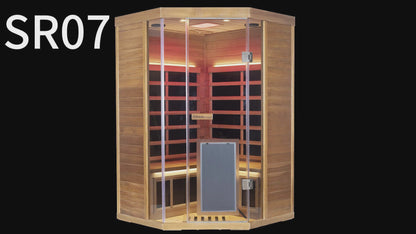 WizziSaunas SR07 2-3 Person Full Spectrum Infared Sauna