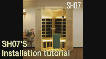 WizziSauna SH07 2-3 Person Full Spectrum Infrared Sauna (Hemlock)