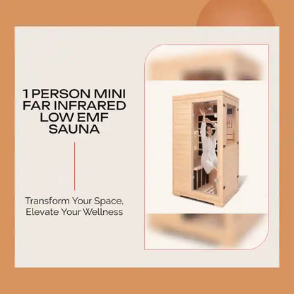 1 Person Mini Far Infrared Low EMF Sauna by@Outfy