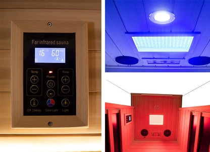 WizzaSaunas SH01 1-Person Full Spectrum Infrared Sauna (Hemlock)