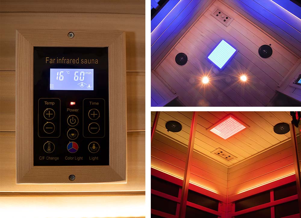 WizziSauna SH07 2-3 Person Full Spectrum Infrared Sauna (Hemlock)