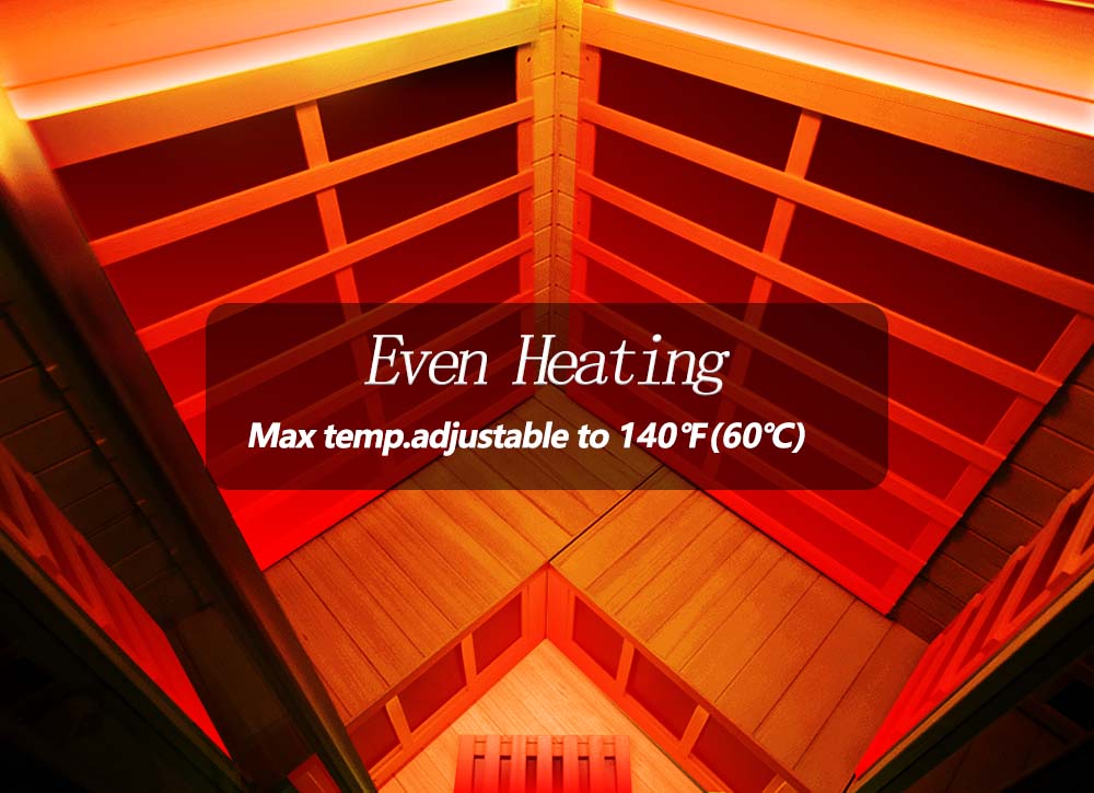 WizziSauna SH07 2-3 Person Full Spectrum Infrared Sauna (Hemlock)